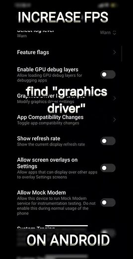 increase fps & reduce lag in mobile games / devices