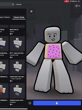 How to recreate my ICONIC nyan cat avatar #roblox #nyancat