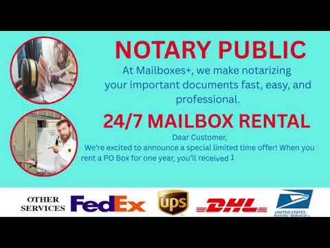 NOTARY SERVICE I 24/7 MAILBOX RENTAL I