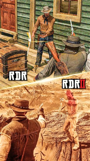 RDR1 vs RDR2 – Disarming NPCs Compared