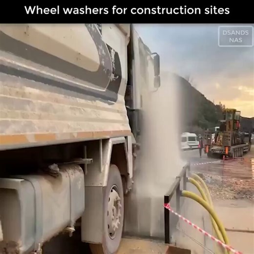 Wheel washers for construction sites