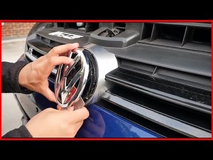 How to remove VW emblem and replace with Gloss black for the MK7 Golf GTI R