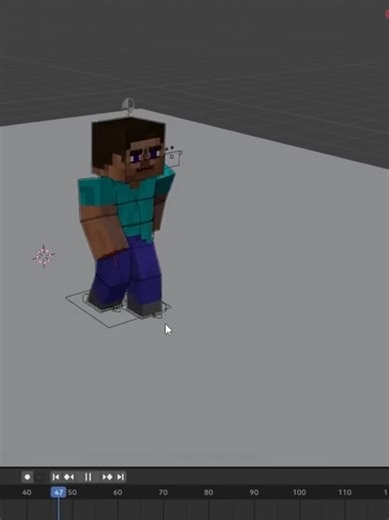 Walk Cycle Tutorial . . . . #blender #3danimation #minecraftanimation #woodplankmc