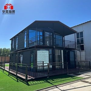 [Hot Item] 2-Story Expandable Container House China-Made with Bedroom Flat Pack Steel Material Cheap Shipping Container Home for Sale