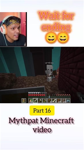 mythpat Minecraft video part 16 @Mythpat #trending #shortvideo