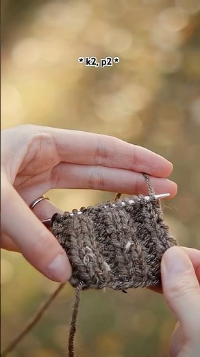 2x2 Rib ✨ #knitstitch #knittingtutorials #knittingstitches