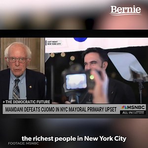 440K views · 38K reactions | Zohran understands that you can beat big money through a progressive agenda that speaks to the needs of working families and that motivates people to get involved at the grassroots level. He won because thousands of people knocked on doors. That’s how you win elections. | Bernie Sanders | Facebook
