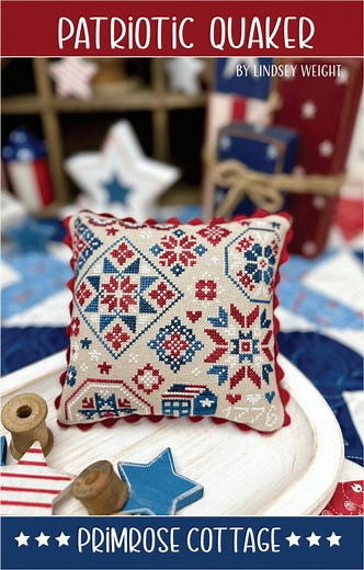 Patriotic Quaker Cross Stitch by Lindsey Weight of Primrose Cottage - PDF Pattern - Etsy