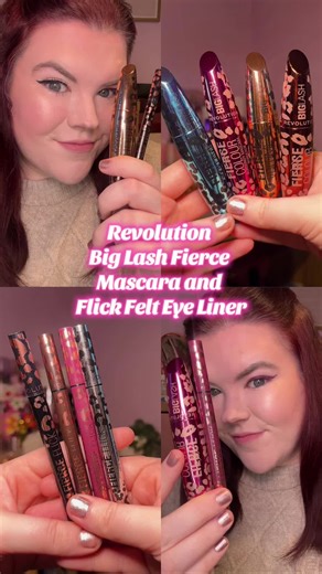 #AD Let’s play with the new Big Lash Fierce Mascara and Flick Felt Eye Liners from @Makeup Revolution ✨ Don’t forget to use my code: V37HTW5VCT to save 10% at Revolution Beauty. #crueltyfree #fiercelash #fierceliner #revolutionbeauty @revolutionbeauty