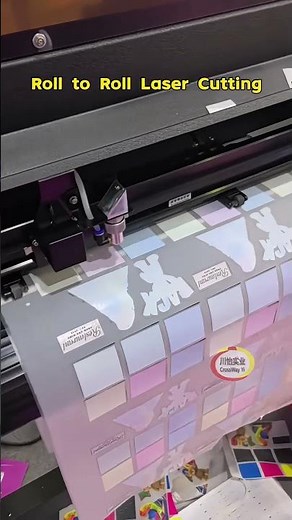 roll to roll laser cutting machine for vinyl Dtf PU and papers