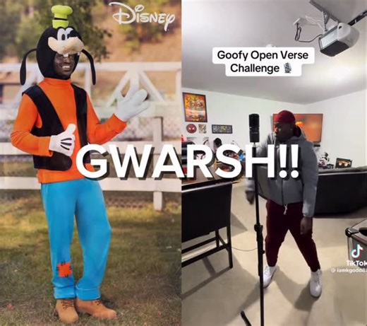Abdul Cisse on Instagram: "The song is called Goofy by @iamkgodd .Here is a goofy open verse freestyle for the gram. Once I saw this I immediately knew I had to try my best and do a Goofy impression for this song so I hope u all like it 😭. #goofy #mickeymouse #freestyle #openversechallenge"