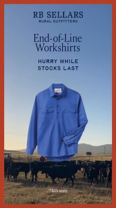 99K views | End-of-Line workshirts priced to moooove. Hurry while stocks last. | RB Sellars | Facebook