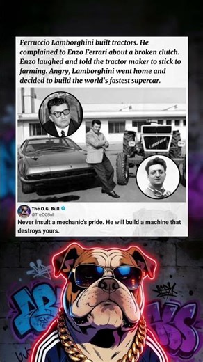 The Legendary Insult That Created the World's Fastest Supercar 🏎️ #lamborghini #ferrari #success