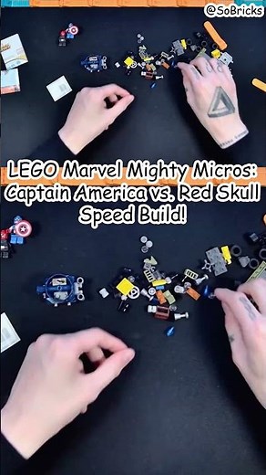 LEGO Marvel Super Heroes Mighty Micros Captain America vs Red Skull 76065 Speed Build! ‪@SoBricks‬
