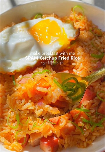 SPAM Ketchup Fried Rice: Quick Breakfast Recipe