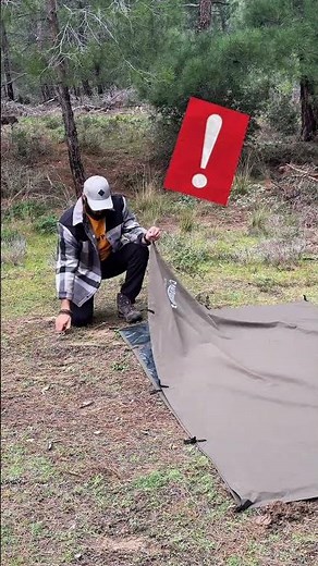 Survive Hard Times With Just One Tarp Shelter! #camping #survival #bushcraft