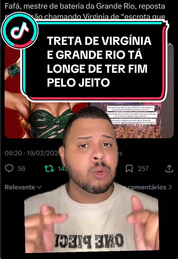 Treta entre Virgínia e Grande Rio: A Polêmica Continua