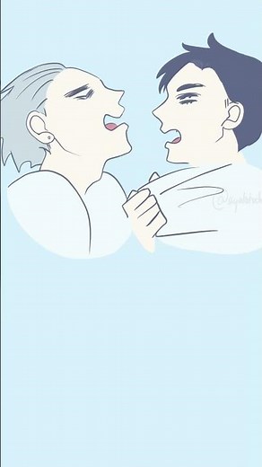 Ivan x Till kissing 👅 #alienstage #ivantill #bl #animation