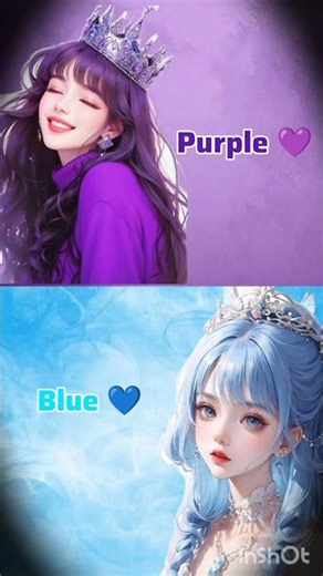 🌷 purple ✨vs🌷 blue ✨.! #aesthetic #blackpink #cute #kpopedit