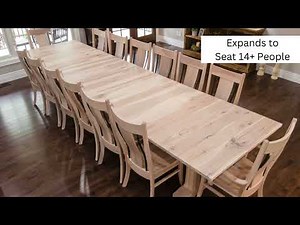 Large Custom Solid Wood Dining Table Delivery & Setup