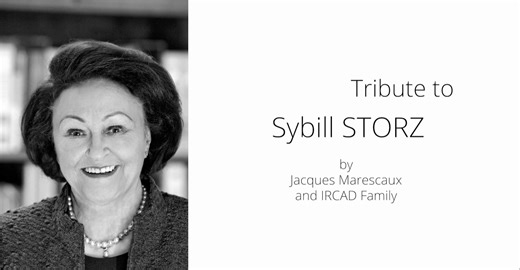 It is with great sadness that we have learned of the passing of Mrs Sybill Storz, a remarkable, visionary, and profoundly generous woman. Daughter of Karl Storz, founder of the KARL STORZ company, Sybill Storz played a pivotal role in expanding and shaping the family business into a global leader in minimally invasive surgery. But above all, she played a truly foundational role in the creation and development of both IRCAD and WebSurg, which simply would not exist without her trust, support, and