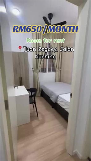 RM650 Je?! Bilik Fully Furnished Area Cheras 🔥 📍 TUAN 2EGACY, JALAN KUCHING Bilik selesa, bersih & fully furnished. Masuk rumah bawa luggage je 👍 ✅ Rental: RM650/month ✅ Deposit: RM1300 (security) RM325 (utility) RM100 (Key/Card Access) ✅ Admin fee: RM250 (includes free gifts) ✅ Min contract: 6 months ✅ Utilities: Smart meter (prepaid) ✅ Booking fee: 1 month rental Tempat quiet, clean & secure. Siapa cepat dia dapat 😉 📲 DM sekarang untuk viewing / booking. #roomrental #biliksewakl #bilikmur