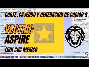 ✅ Tutorial de Vectric Aspire en español, (corte,cajeado y generacion de codigo g) para principiantes
