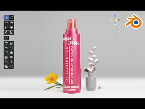 Tutorial design produk kosmetik 3D dengan Blender