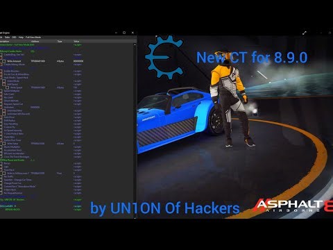 Cheat Table for Asphalt 8: Airborne 8.9.0i 39 hacks