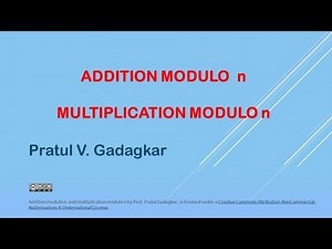 Addition modulo n and multiplication modulo n