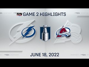 Stanley Cup Final Game 2 Highlights | Lightning vs. Avalanche - June 18, 2022