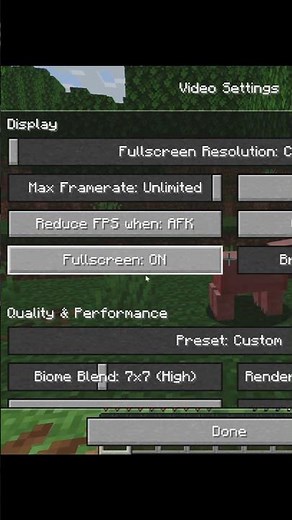 How To Fix Minecraft Lag on Any Device! (100% Working). #shorts