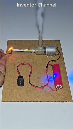 how to make mini air pump smook machine made in home science project class 10th students #experiment
