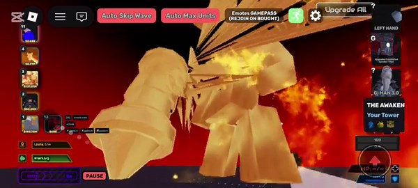 Golden Awaken The Creator Showcase |skibi defense