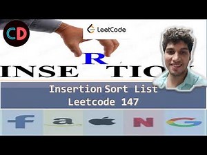 Insertion Sort List | Leetcode 147 | Live coding session 🔥🔥🔥