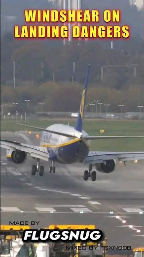 Risks of Windshear During Landing #shorts #aviation