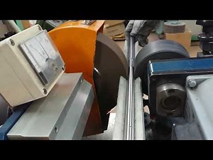 小径パイプ外周の溶接ビード取り：小型センターレス研磨機「SC-1型」