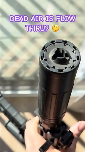 Is Dead Air Sandman X Flow Through? #shorts #suppressor #silencer #can