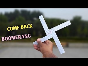 How To Make a Paper Boomerang that Come Back | Flying and Returning | Origami Boomerang