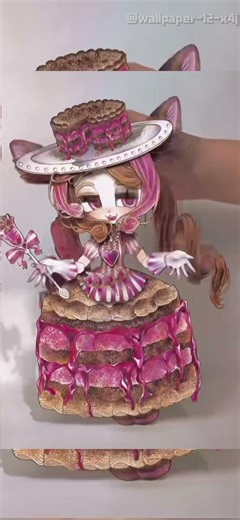 Cute moving paper doll