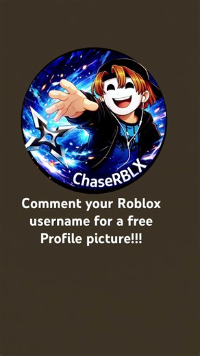Comment for a free Roblox profile picture!!!