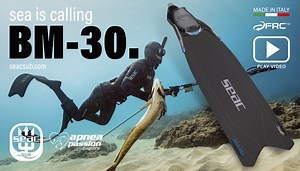 61K views · 80 reactions | A new beautiful video with the new BM-30 fins, completely made in Italy with FRC technology! Thanks to Apneapassion.com Read the article: https://tinyurl.com/cpmmhhjs #SEAC #seaiscalling #madeinitaly #spearfishing #freediving #bm30 #snake #bm-30 #fins | SEAC | Facebook