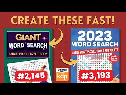Create KDP Word Search Books FAST with This Puzzle Generator (No Design Skills!)