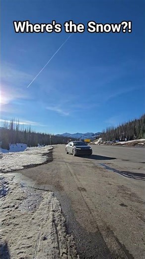 Where's the Snow?! Wolf Creek Pass, High Elevation #shorts #cycling #roadtrip #mountains #colorado