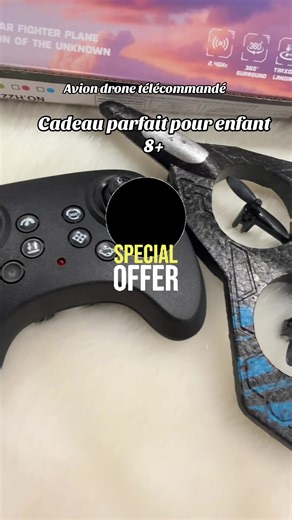 Vous avez acheté tous les jouets du magasin, votre enfant grandis et vous n’avez plus d’idée de jouet cadeau, l’avion fighter plane est l’idéal pour vous sauver de cette situation, avion à jet télécommandé, votre enfant peut le piloter et ça lui permet de améliorer sa coordination œil main, pour en acheter cliquez juste sur le petit panier orange. Le prix est très important #avion #aviontelecommande #aviondrone #avionjouet #ouvretesoffres