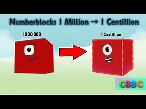 Numberblocks 1 Million → 1 Centillion!