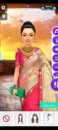 Indian Bridal Makeover Challenge 💍👰 Princess Dress Up Game | Who Looks Most Beautiful?#shorts