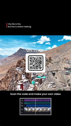 Sandeshhh | Travel Content Creator on Instagram: "Template no : 46 | CLIPS : 17⬇️ 1. Screenshot the QR code 2.Open it via the VN app 3. Select your choice of videos 4. Export with the 1080p / 60 fps / 30 bitrate Do follow @sandeshhh.03 for more such content #templates #tutorial #vncode #foryou #instagram #viral #fyp #explore #trending #viralreels #trendingreels #reelitfeelit #instadaily #reelkarofeelkaro"