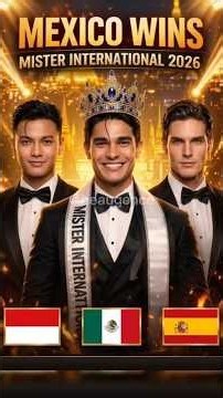 Mexico Shocks the World: Mister International 2026!