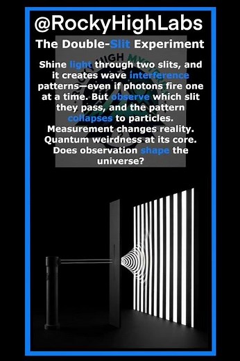 The Double-Slit Experiment #ScienceFacts #DidYouKnow #STEM #ScienceShorts #MindBlown